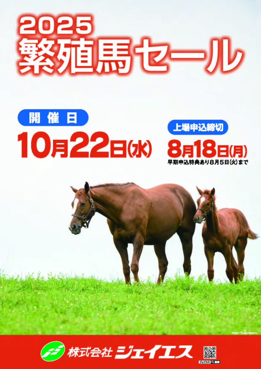 繁殖馬セール上場馬募集のご案内 | 株式会社ジェイエス